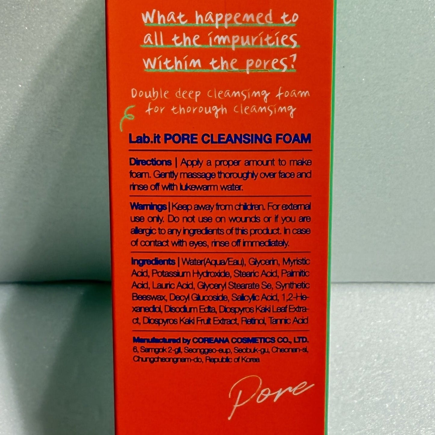 HOLYKOLY face wash with deep pore cleansing