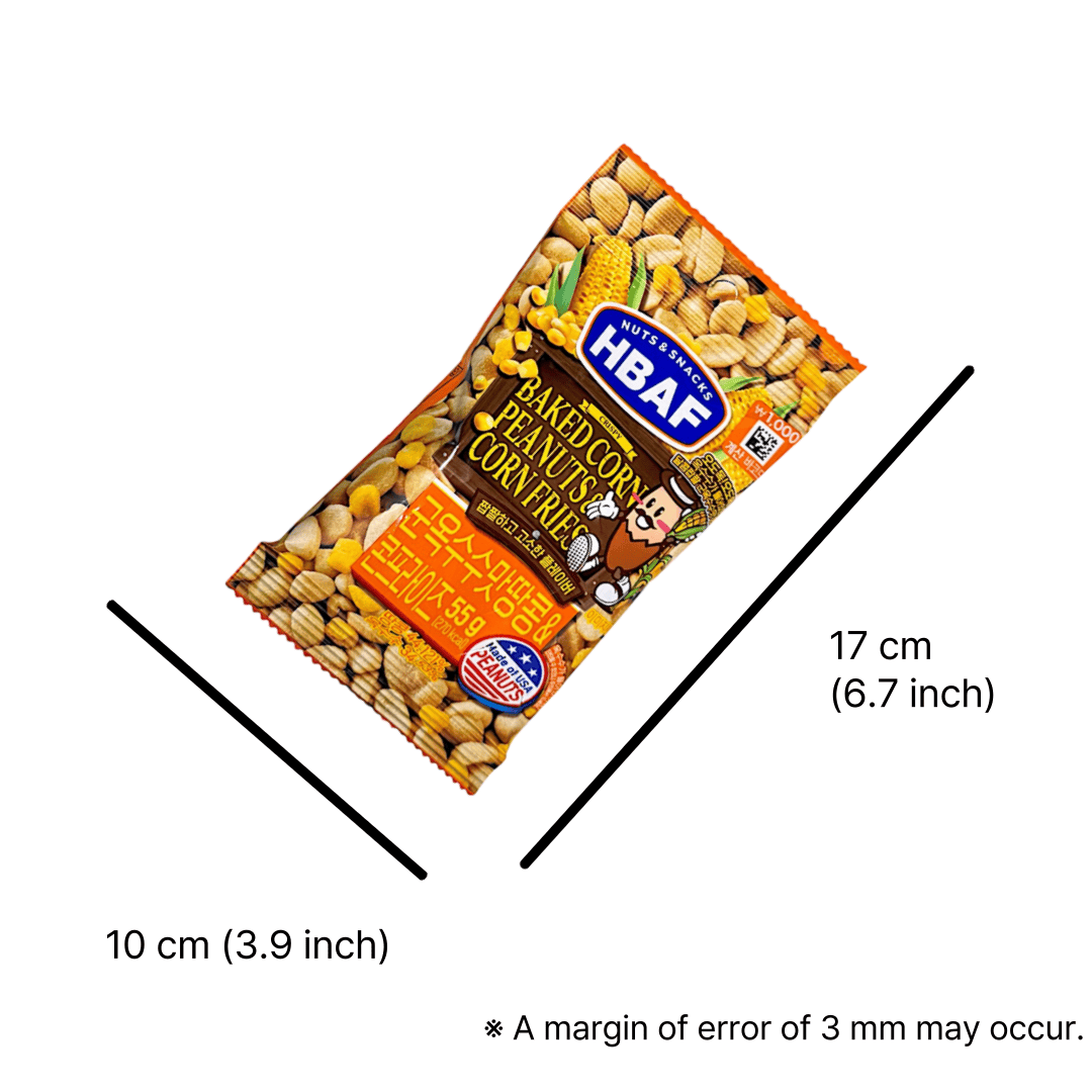 popular korean snacks crunchy corn peanut blend
