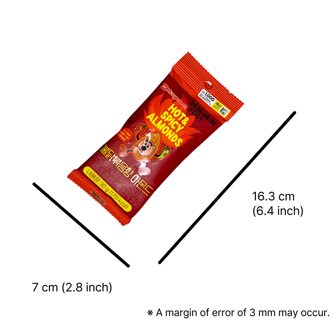 korean buldak nuts spicy almond mix