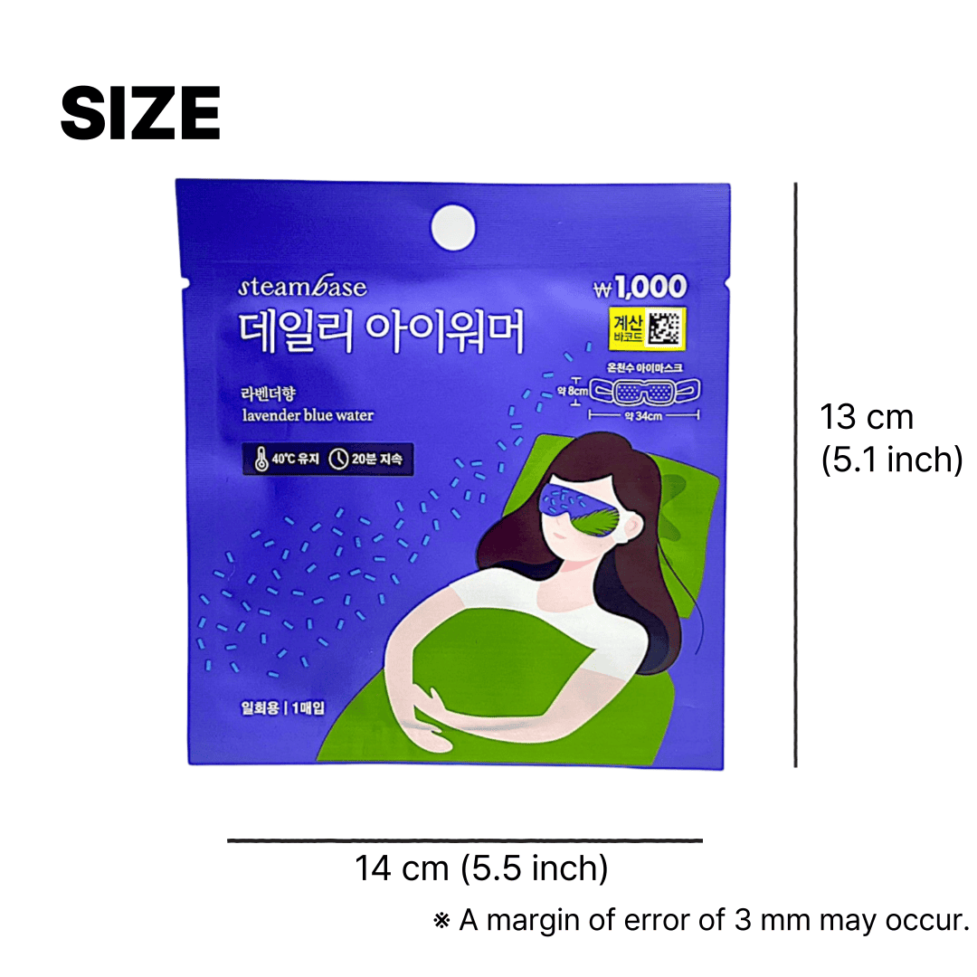 Spa eye mask with soothing steam warmth
