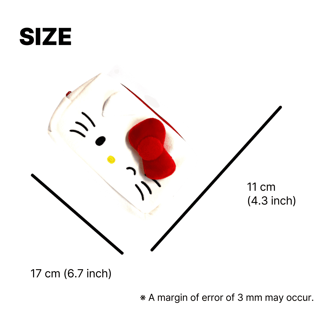 sanrio plushies in cute face pouch form