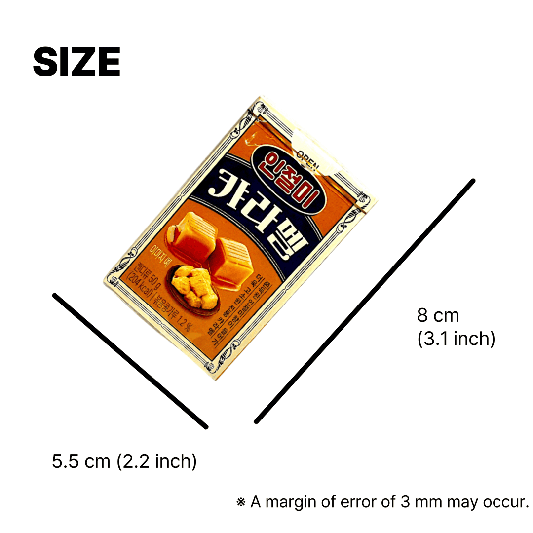 Chewy sweet korean traditional snack with nutty flavor