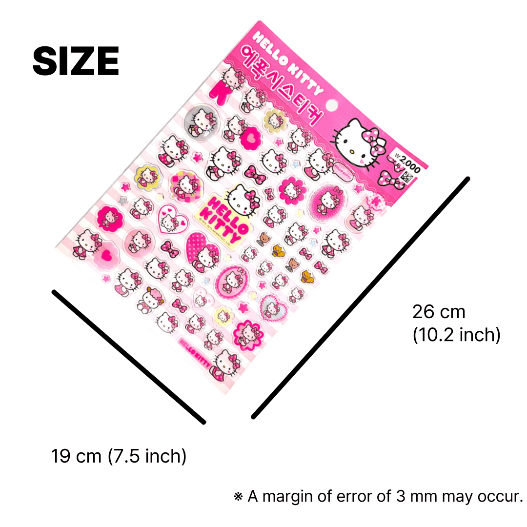 Glossy Hello Kitty stickers for journaling