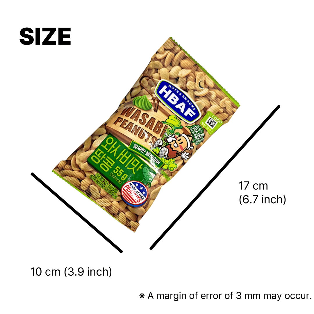 popular korean snacks wasabi peanuts pack