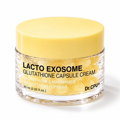 Dr.CPU+ Lacto Exosome Glutathione capsule cream 60ml jar, Korean glutathione cream with niacinamide and vitamin C
