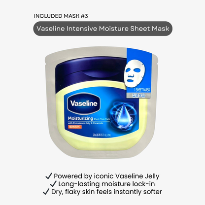 Daiso Korea Best skincare Vaseline sheet mask (Intensive Moisture)