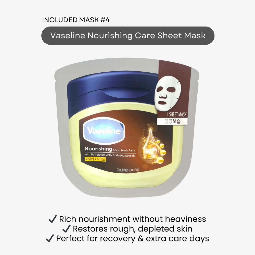 Daiso Korea Best Vaseline Face Mask Korean style – trending K-beauty skincare