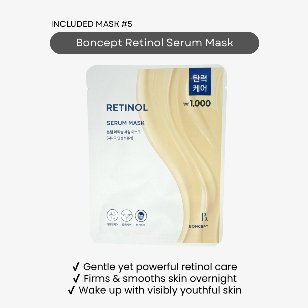 Daiso Korea Best retinol products for face – Boncept Retinol Serum Mask