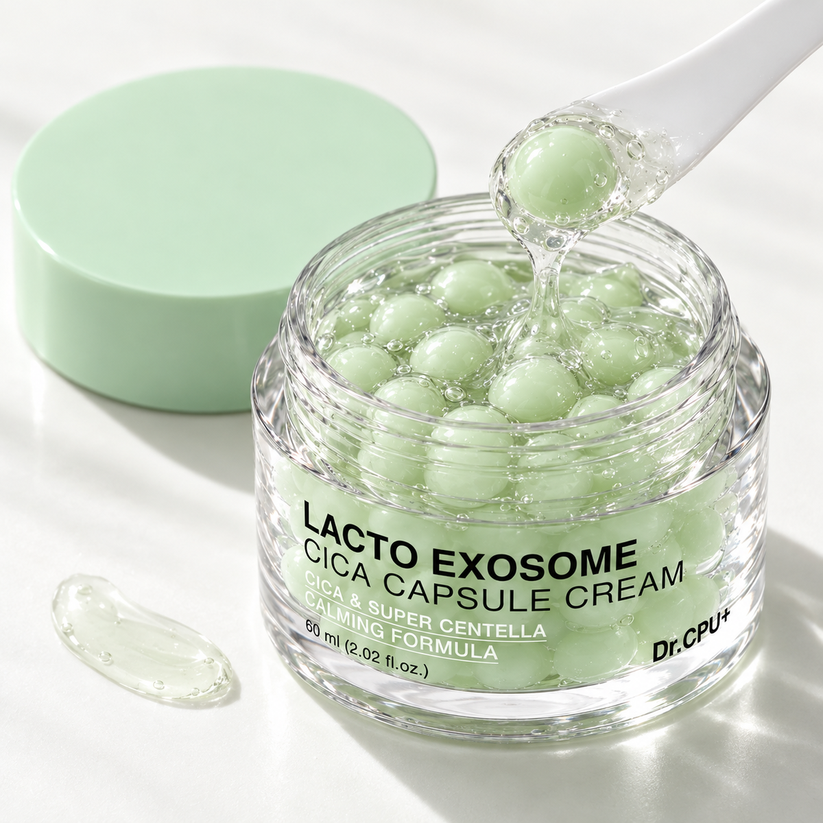 Dr.CPU+ Lacto Exosome Cica capsule cream 60ml jar, Korean cica cream with centella and madecassoside