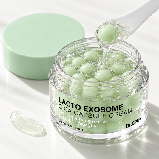 Dr.CPU+ Lacto Exosome Cica capsule cream 60ml jar, Korean cica cream with centella and madecassoside