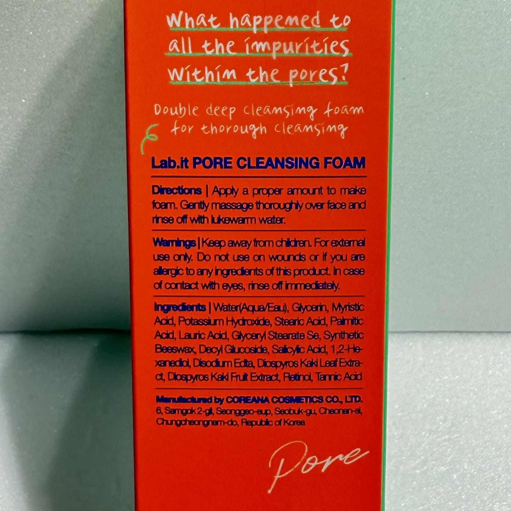 HOLYKOLY face wash with deep pore cleansing