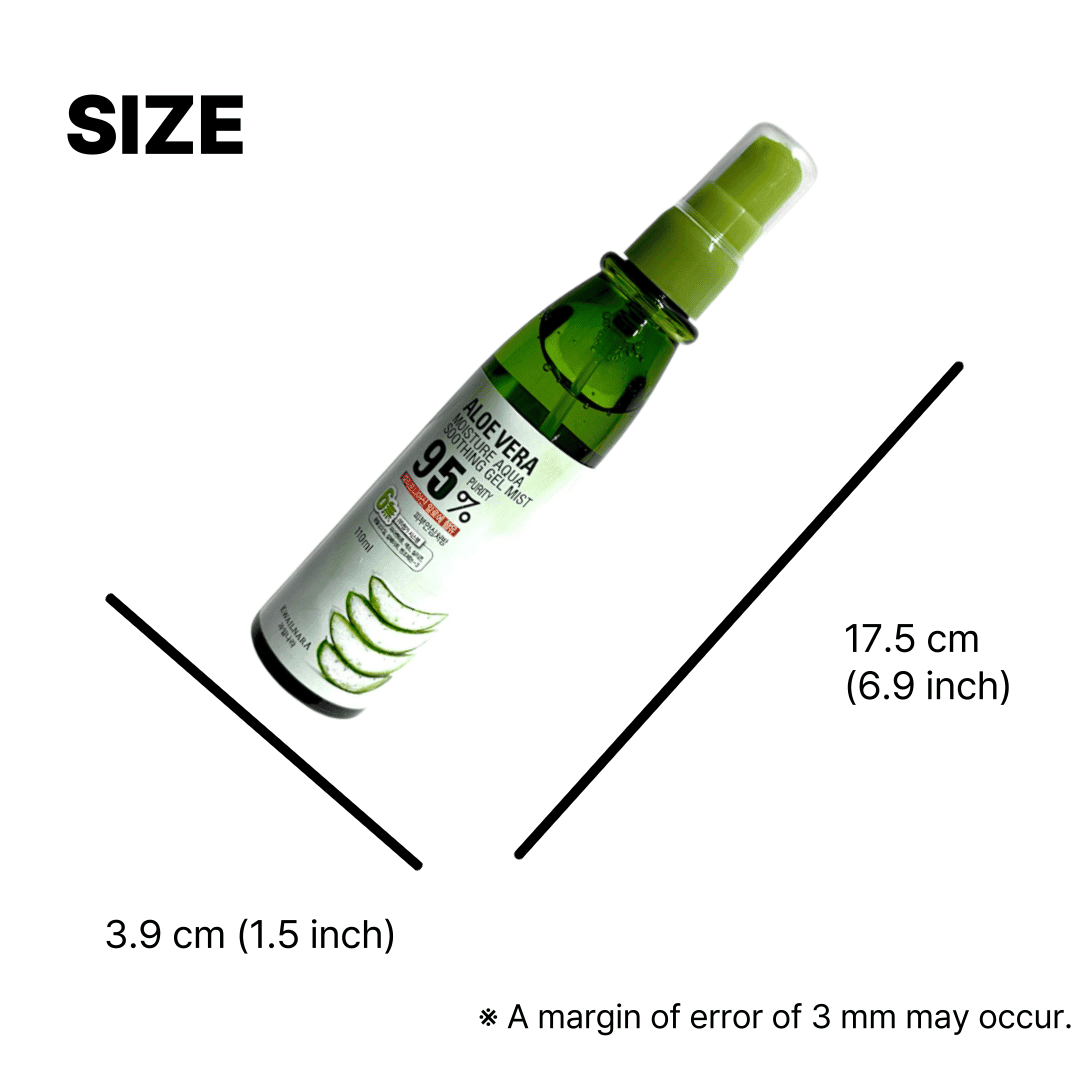 aloe vera gel moisturizer spray for dry skin relief