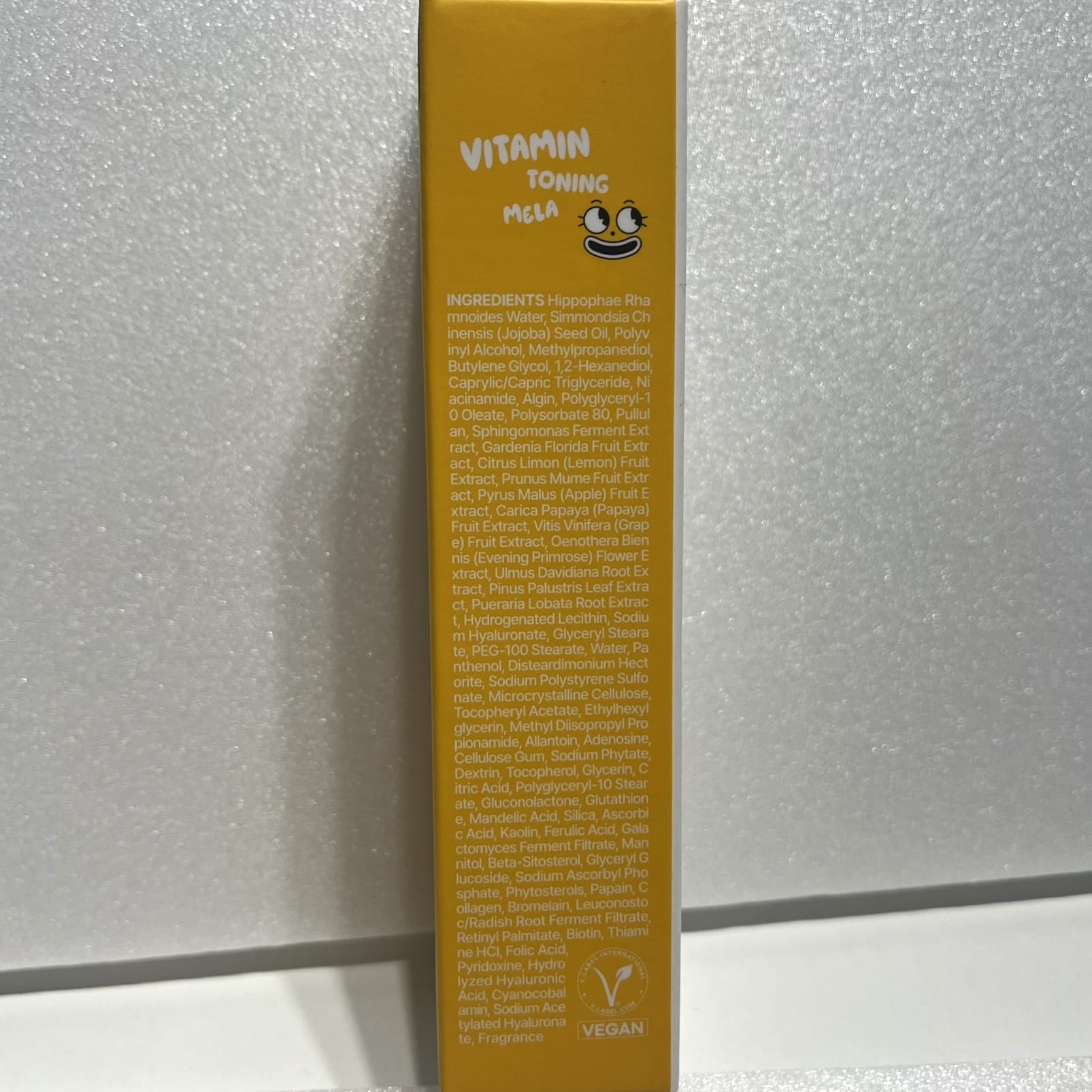 korean tone up mask with 10 vitamins and lemon extract