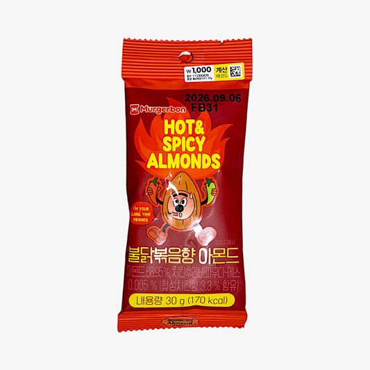 korean buldak spicy almond 30g – Murgerbon buldak almond snack