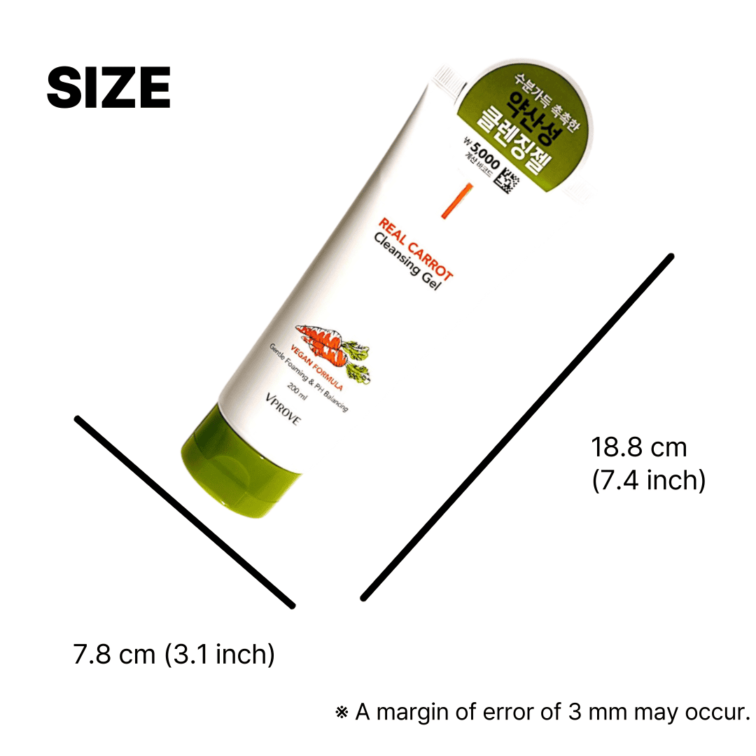 gentle cleansing gel made with ugly carrot from Jeju