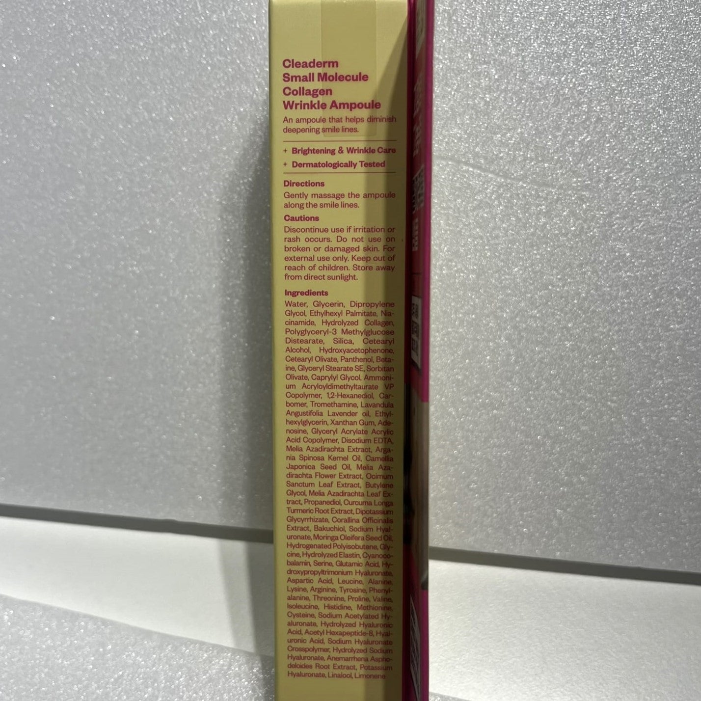Cleaderm firming ampoule for nasolabial folds