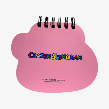 crayon shin chan notebook + sticky notes