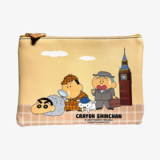 crayon shin chan anime pouch bag medium – Shin Chan Flat Pouch Medium