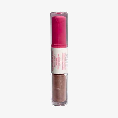 Cream highlighter stick with dewy glow for cool tone makeup