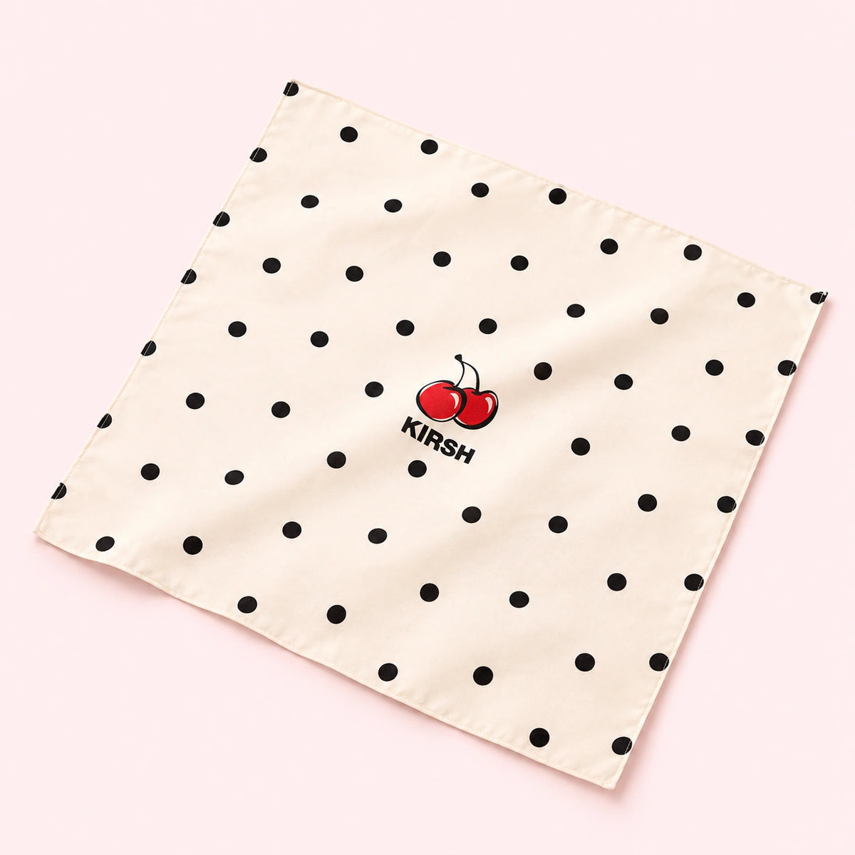Close-up of soft 100% cotton handkerchief fabric with a dot pattern, Korean cotton hanky texture