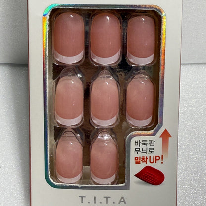 press on nail designs in soft pink fade