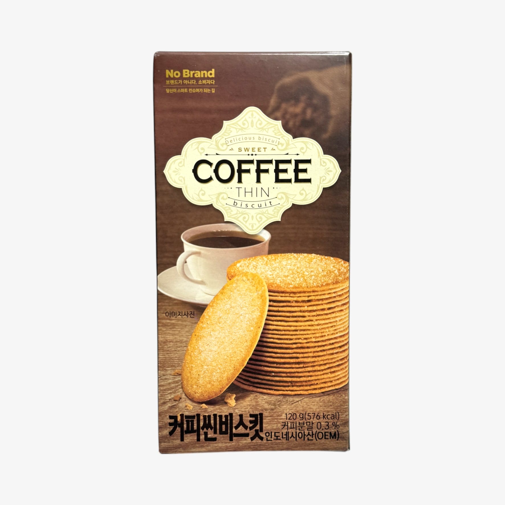 coffee biscuit korean snack – No Brand Coffee Thin Biscuit