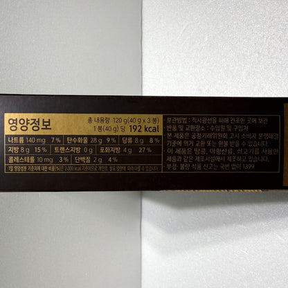 sweet korean snack with subtle coffee flavor