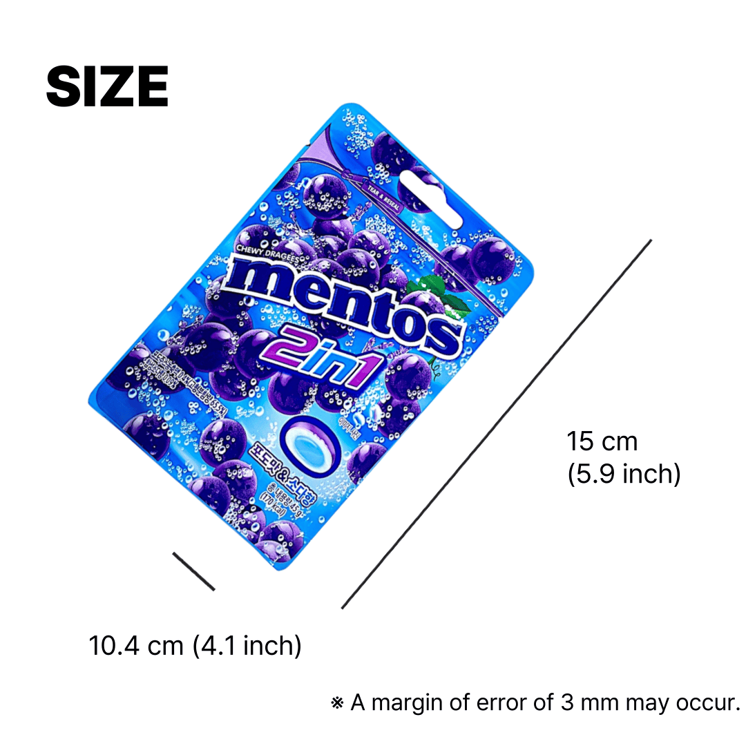 Mentos 2in1 Grape Soda Candy – grape soda candy | korean grape soda candy with fizzy texture