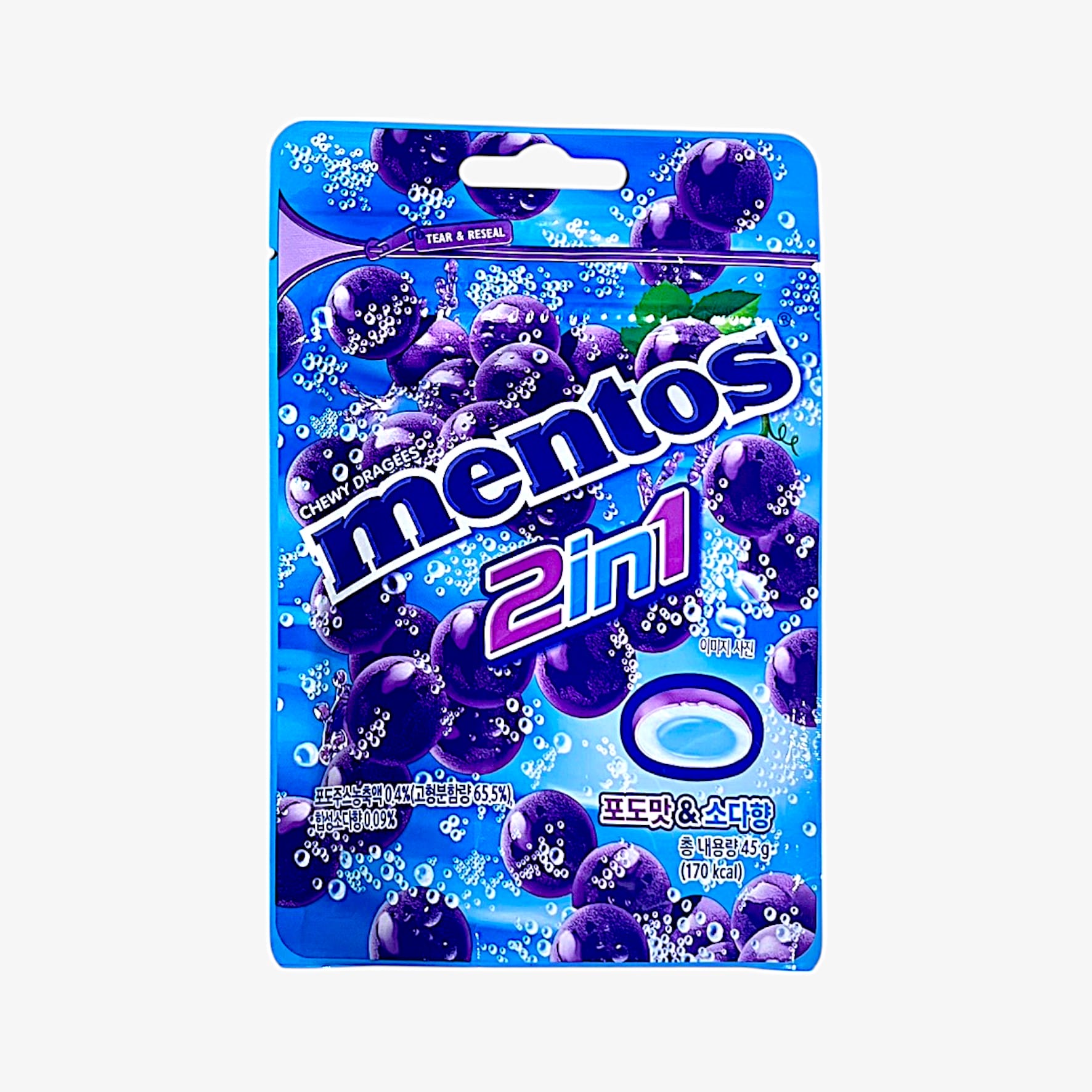 korean grape soda candy Mentos 2in1

grape soda candy with grape flavored candy

korean snacks with soda flavored candy

juicy asian fruit candy with fizzy taste

sweet and tangy grape soda sweet

korean candy with fizzy grape soda punch

candy from korea in resealable pouch

chewy soda candy for k-snack fans

refreshing korean sweet treat with grape burst

fizzy grape candy loved by kids and adults