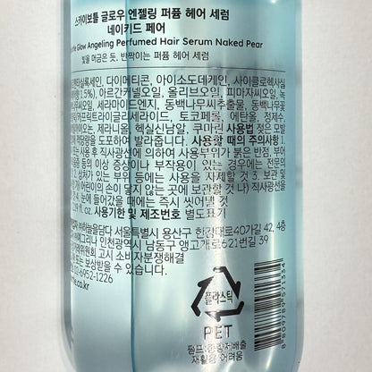 anti breakage hair serum with pear and musk scent