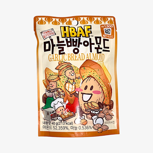 korean garlic almond snack – Hbaf Garlic Bread Almond 40g