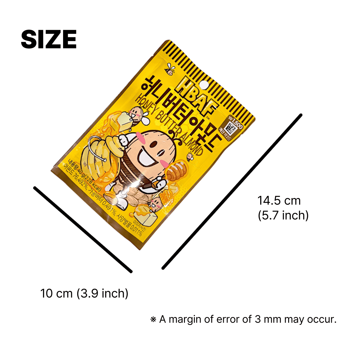 Sweet korean snacks with healthy almond flavor