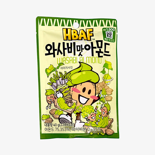 korean wasabi almond snack – Hbaf Wasabi Almond 40g