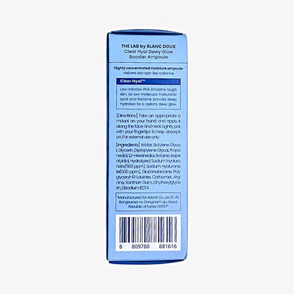 Korean ampoule with low pH for glowing skin