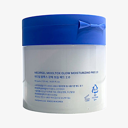 Hydrating toner pads with hyaluronic acid and aqua seal