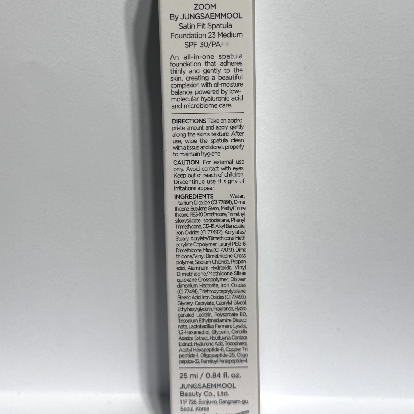 spatula foundation Jung Saem Mool Zoom Satin Fit Spatula Foundation 23 Medium