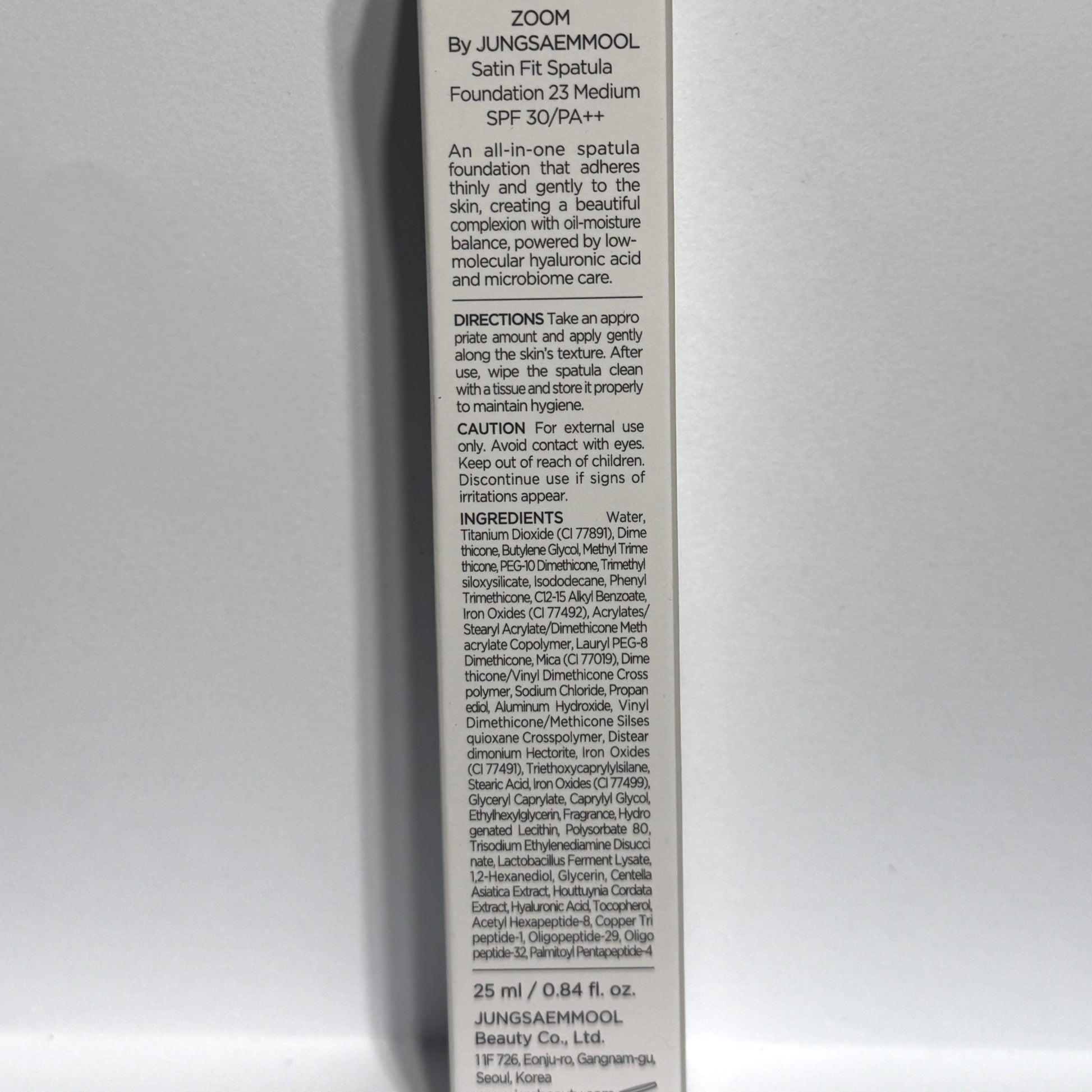 spatula foundation Jung Saem Mool Zoom Satin Fit Spatula Foundation 23 Medium