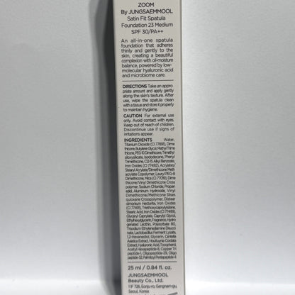 spatula foundation Jung Saem Mool Zoom Satin Fit Spatula Foundation 23 Medium
