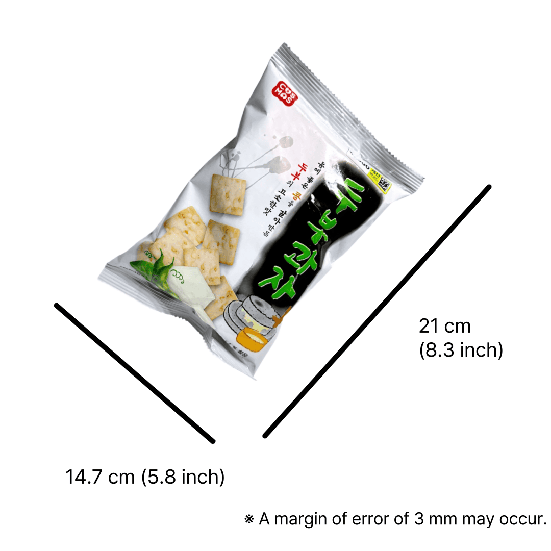 Low calorie Korean snacks with soy flavor
