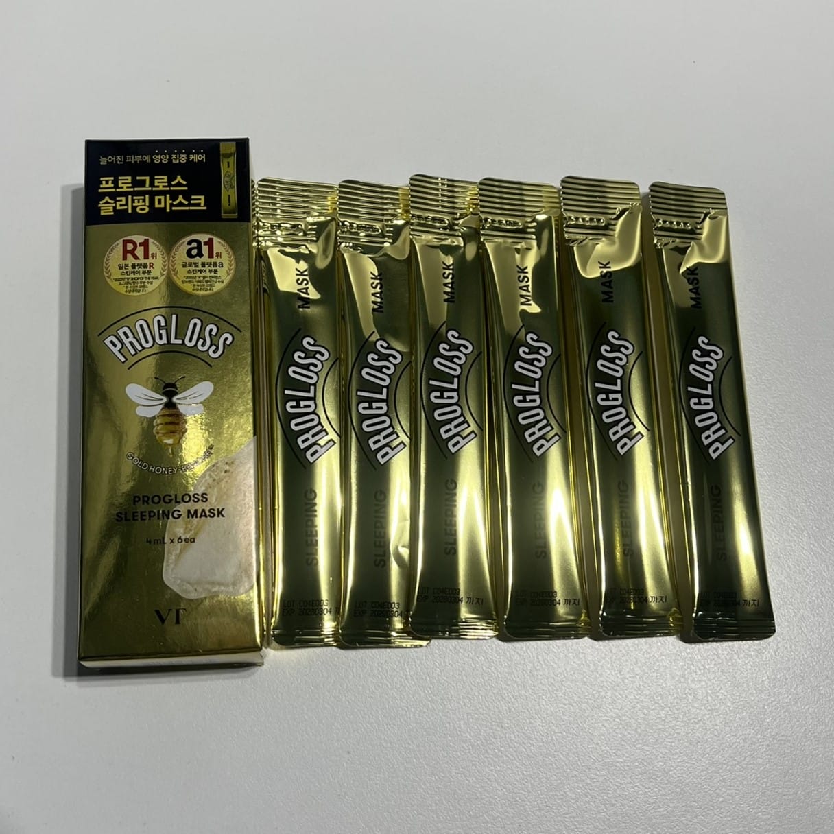 luxury sleeping mask k-beauty gold infused