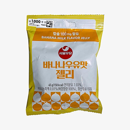 best korean snacks to try Seoul Milk Banana Jelly