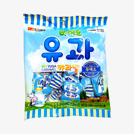 korean milk flavored snack Donga Bio Yukwa