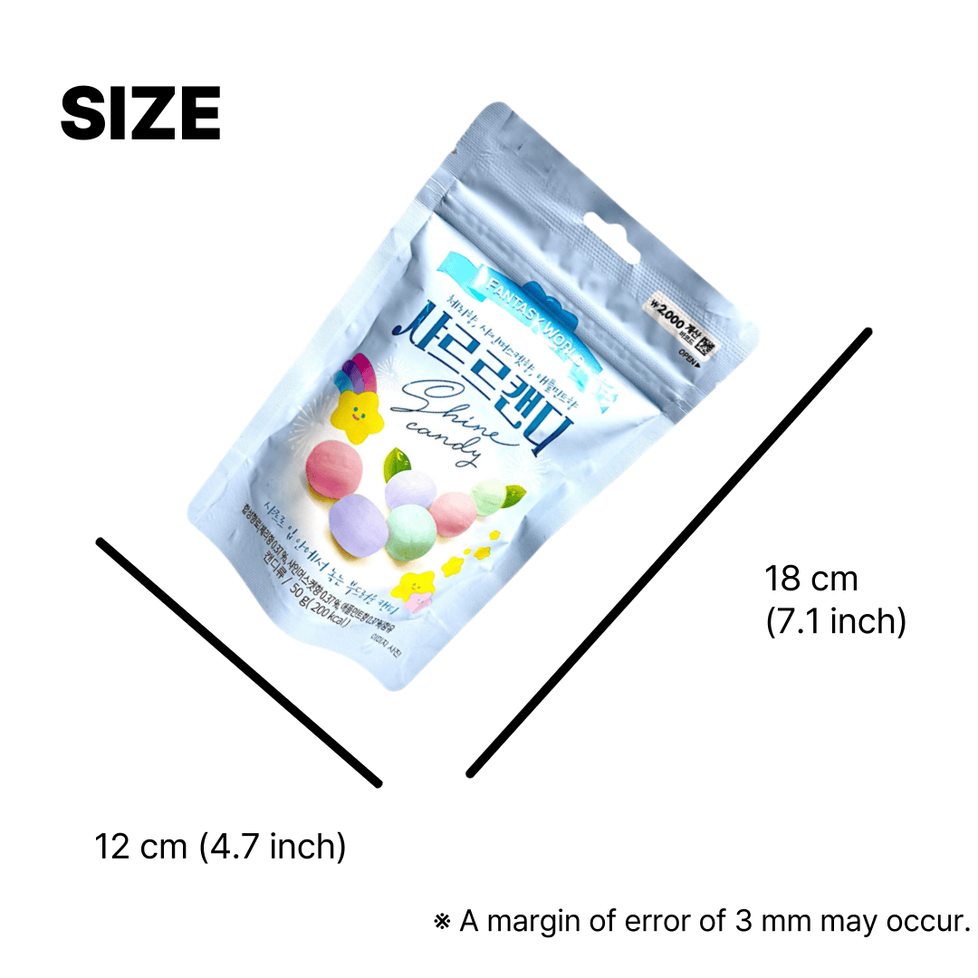 Korean fruity candy with soft texture