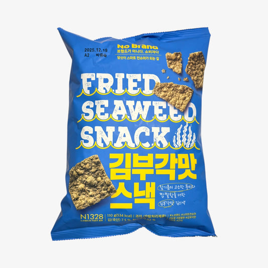 korean snacks with seaweed No Brand Gim Bugak Flavor Snack