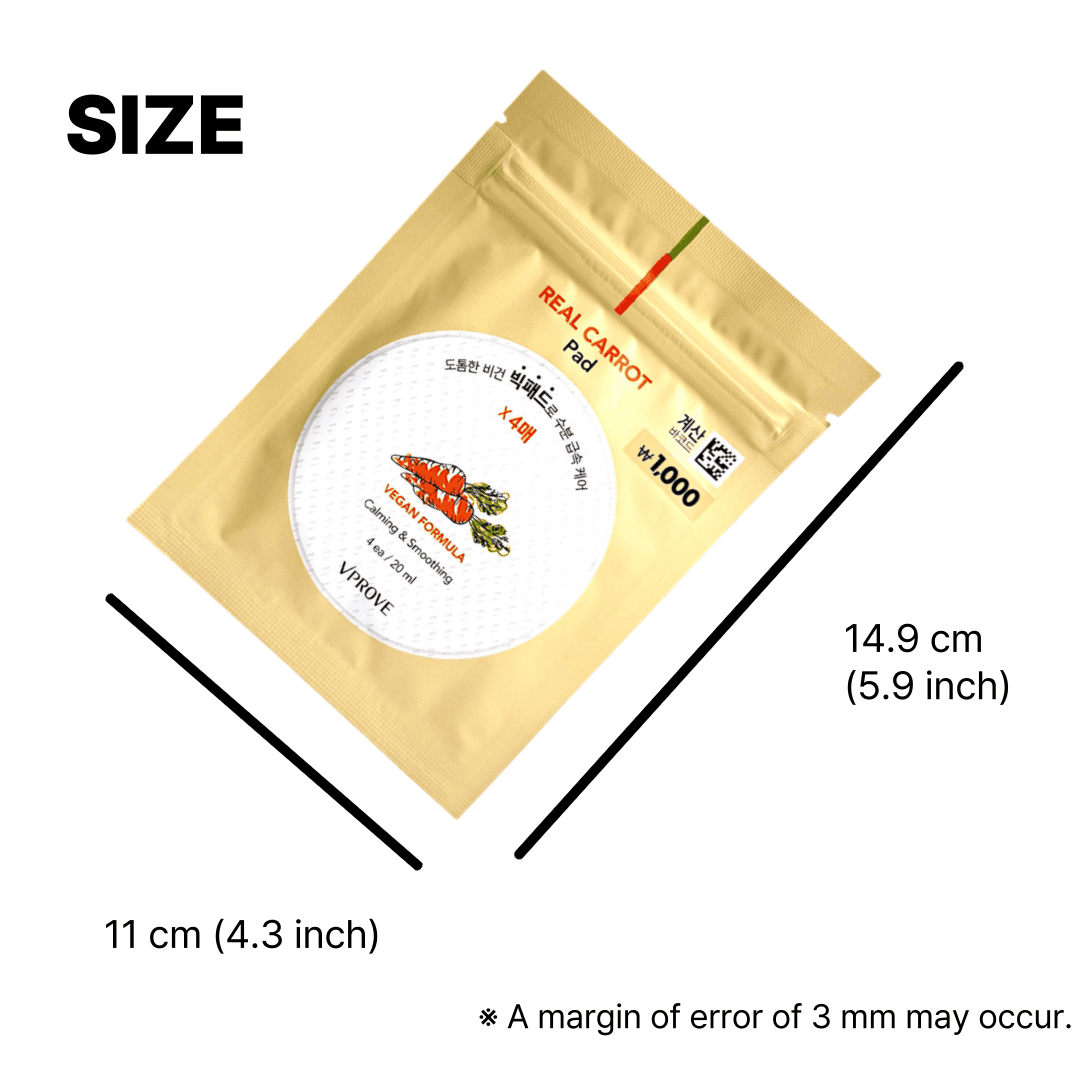 carrot toner pads for daily skin soothing