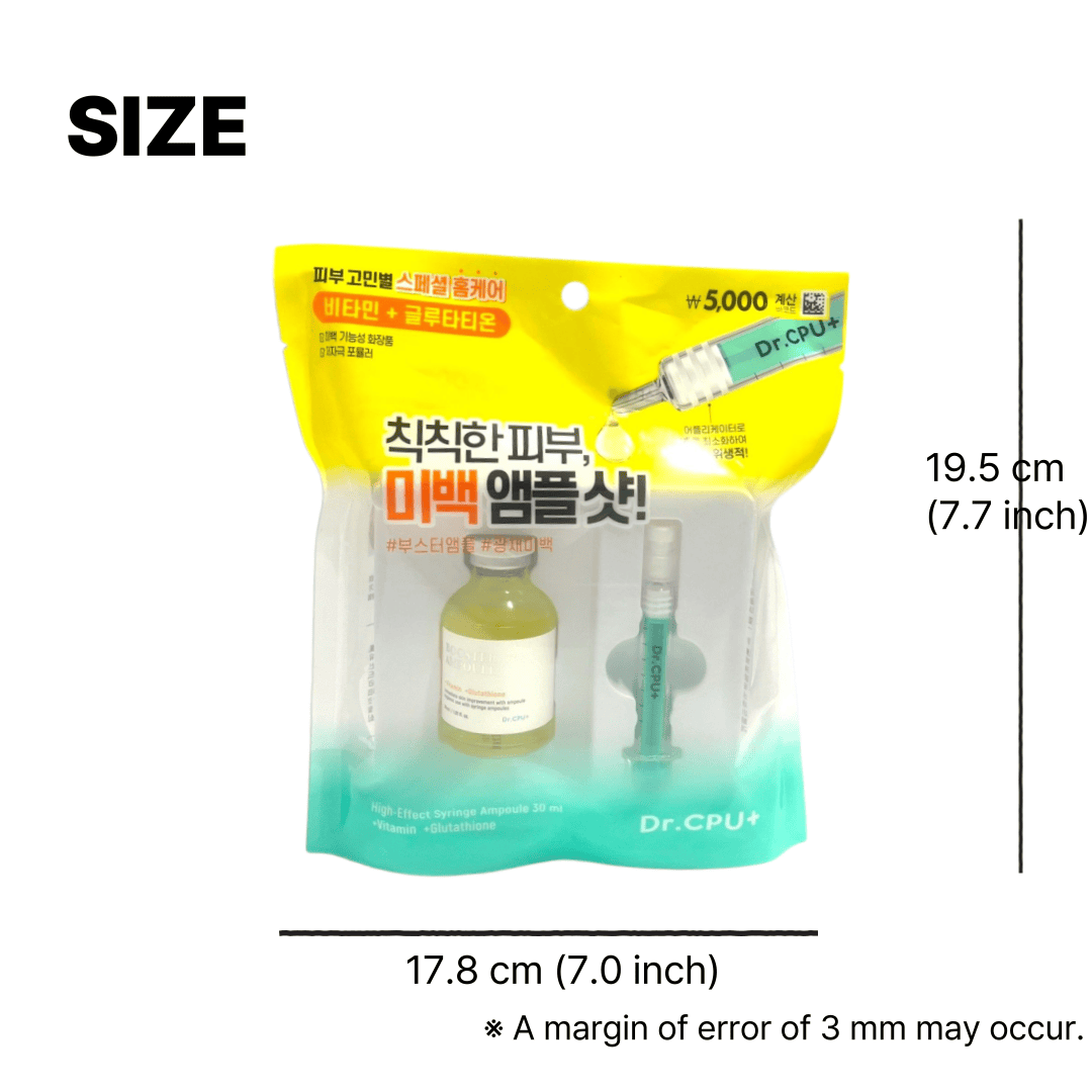 korean vitamin c serum in glass dropper bottle