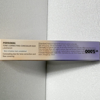 Korean brightening concealer with dual tip design