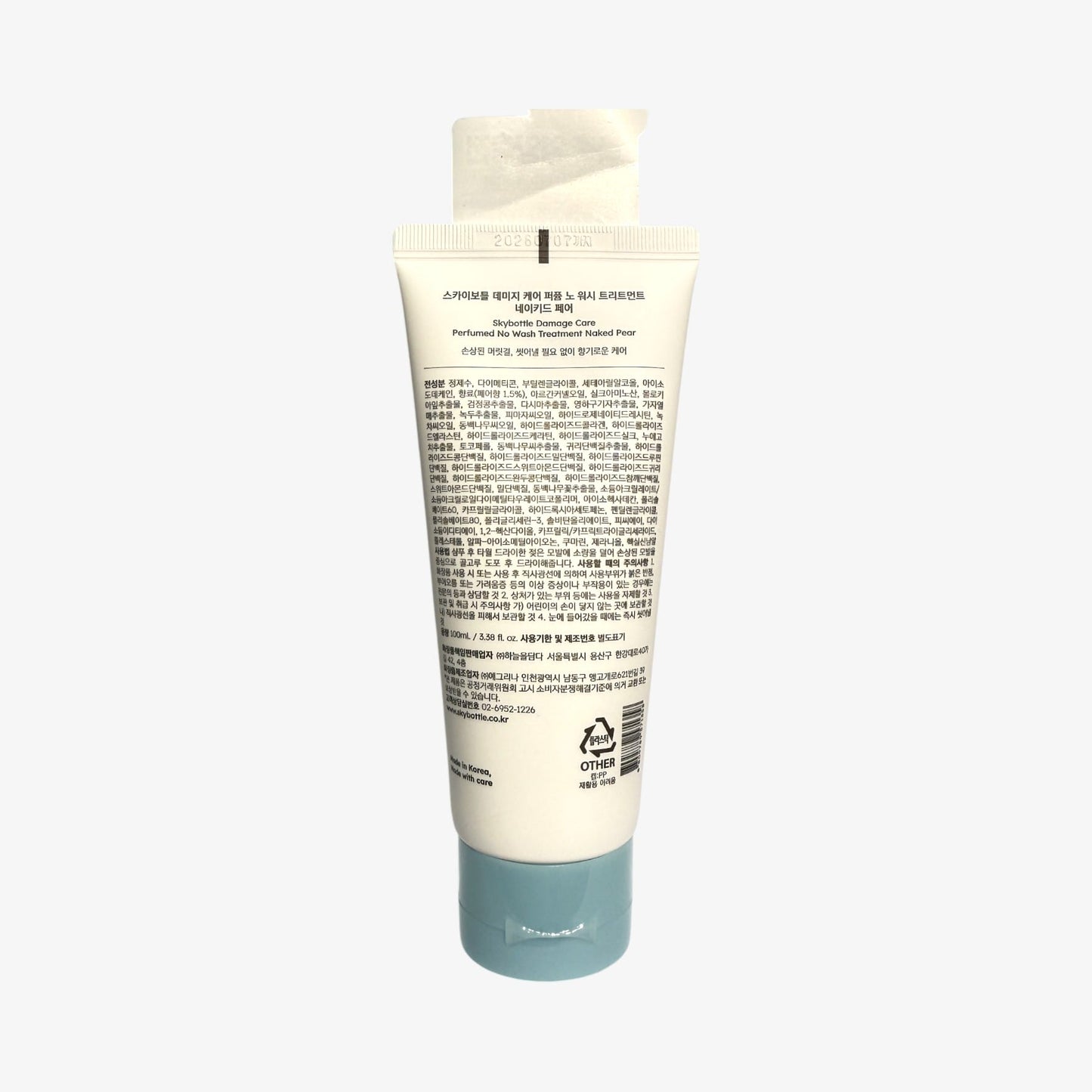 leave in conditioner for damaged hair with musk pear scent