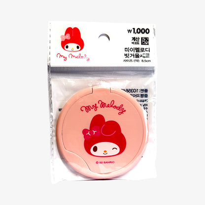 korean stationery mirror and brush set