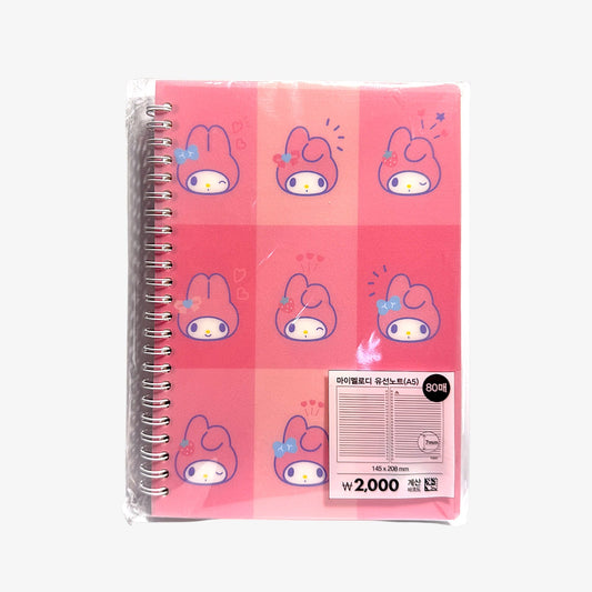 my melody stationery notebook A5 – My Melody PP Lined Notebook A5